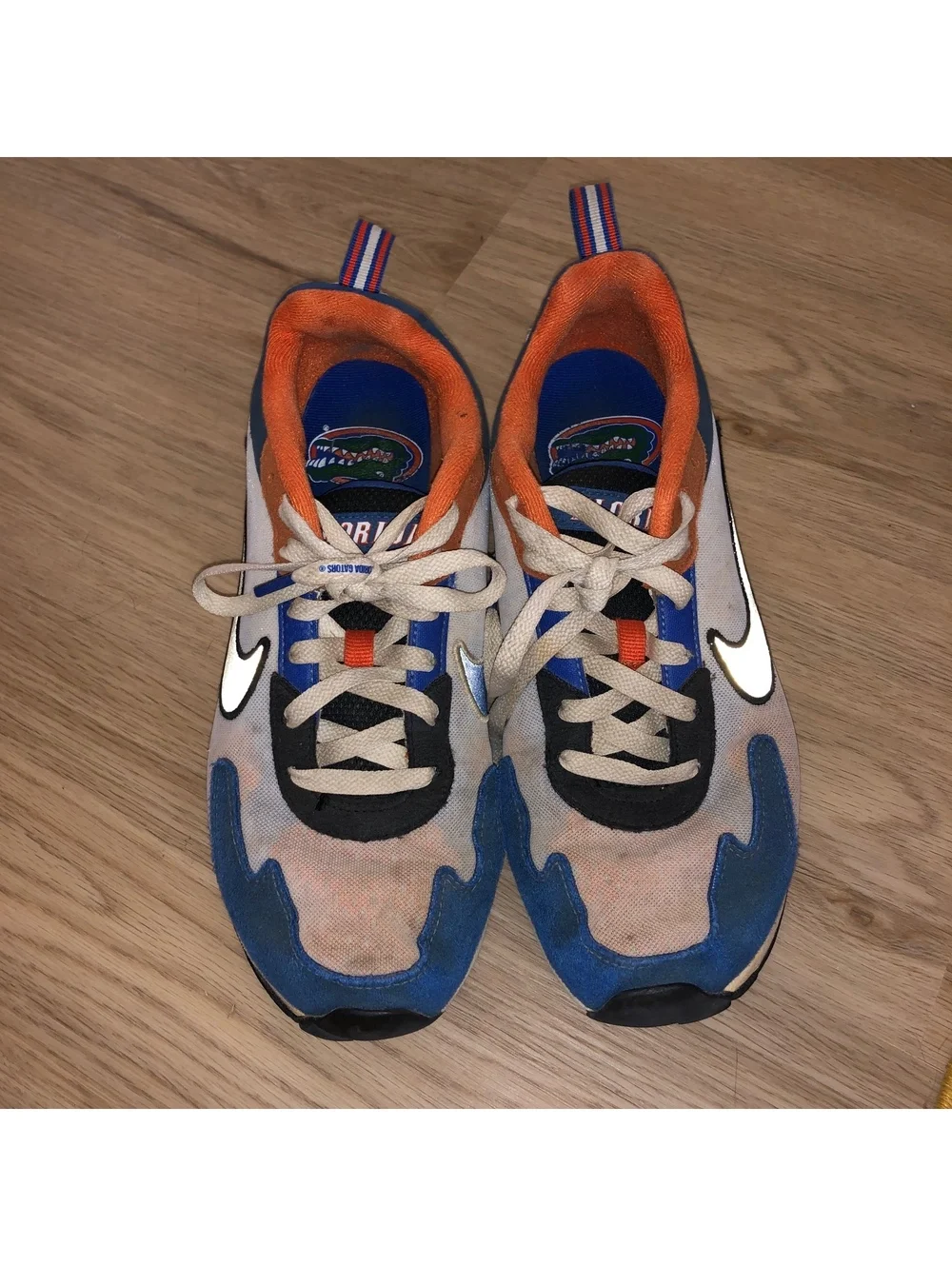 NIKE AIR MAX NCAA PACK SOLO FLORIDA GATORS SNEAKERS BLUE ORANGE MENS SIZE 8